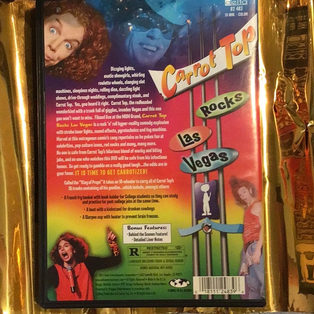 🥕Carrot Top DVD Rocks Las Vegas - Picture 2 of 8